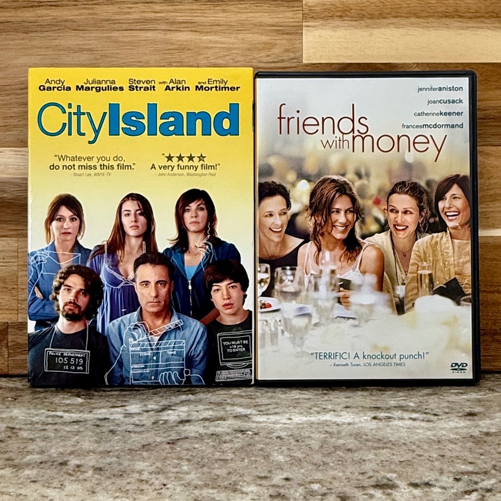 📀 Indie Drama DVD Bundle – City Island + Friends With Money 🎬✨